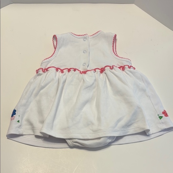 Absorba White Baby Dress with Pink Accents - Picture 6 of 6